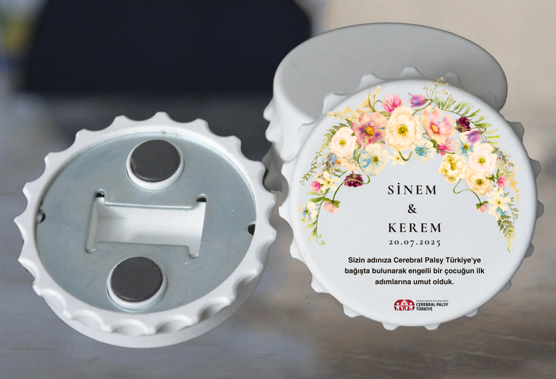 Türkiye Spastik Çocuklar Vakfı - Çiçek Çerçeveli Açacak Magnet