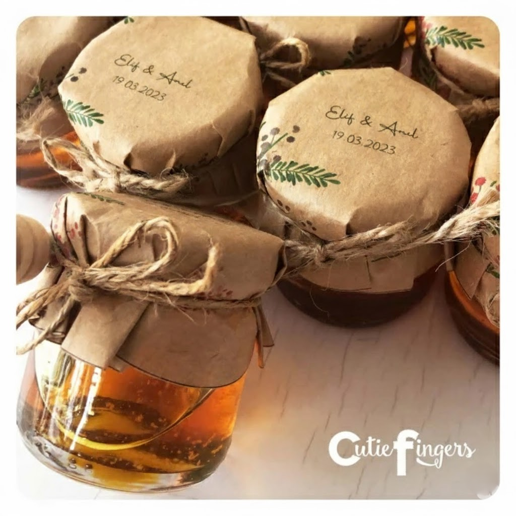 Cutie Fingers - Kraft Süslemeli Bal Kavanozu