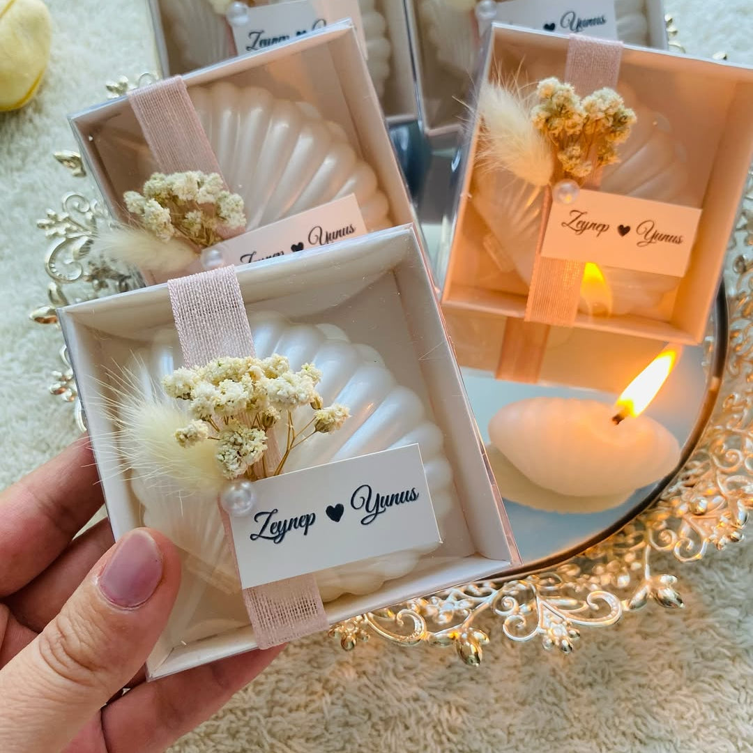 My Design - Kutulu Deniz Kabuğu Mum