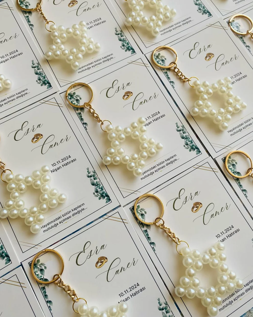 My Design - Boncuklu Yıldız Sade Anahtarlık