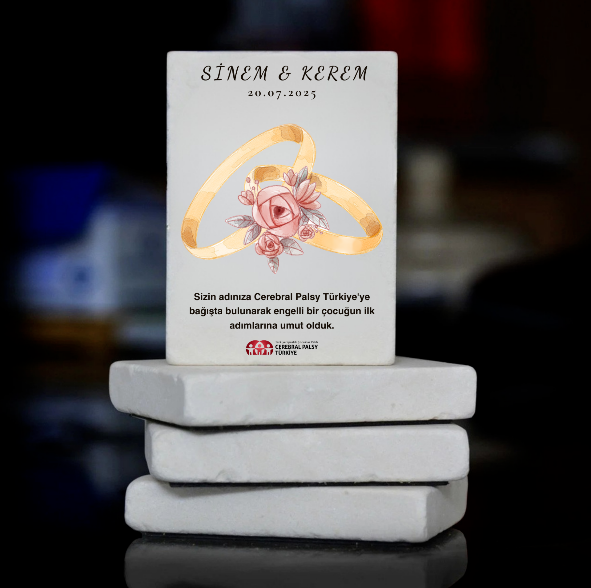 Türkiye Spastik Çocuklar Vakfı - Alyans Temalı Taş Magnet