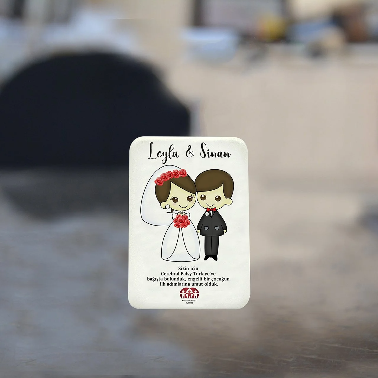 Türkiye Spastik Çocuklar Vakfı - Sade Çizimli Plastik Magnet