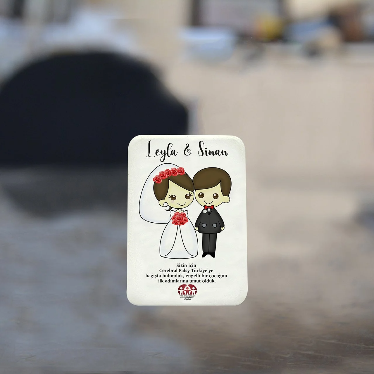 Türkiye Spastik Çocuklar Vakfı - Sade Çizimli Plastik Magnet
