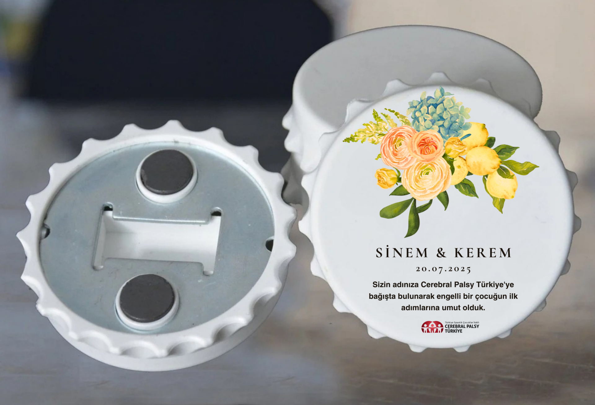 Türkiye Spastik Çocuklar Vakfı - Sarı Çiçekler Açacak Magnet