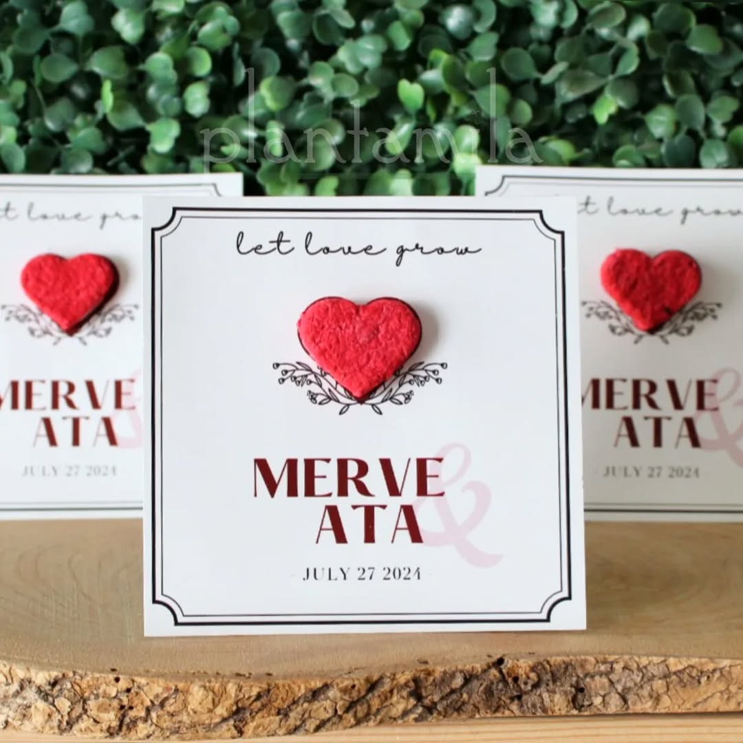 Plantamila - Kırmızı Kalpli Tohum Kartı