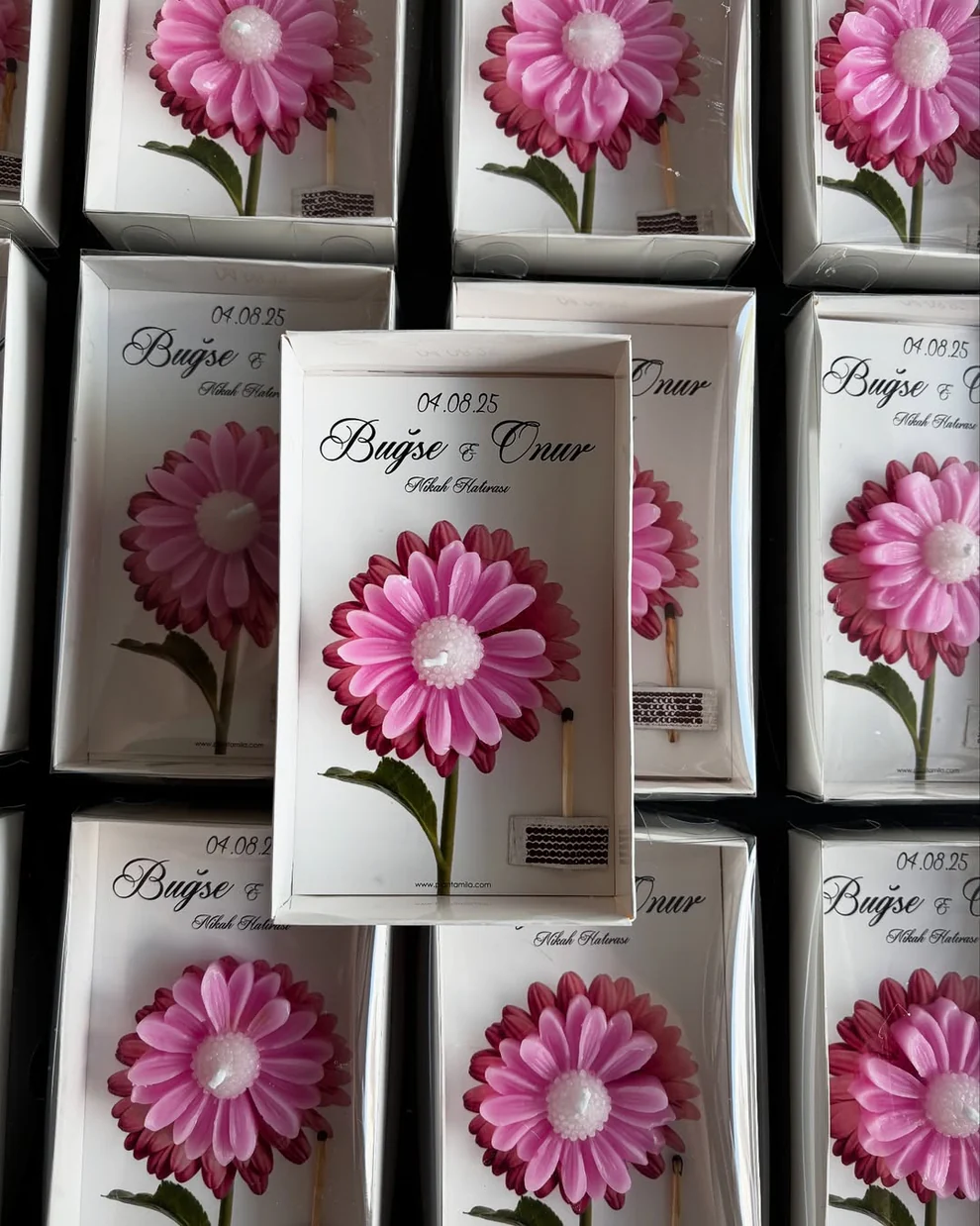 Plantamila - Pembe Papatya Hediyelik Mum