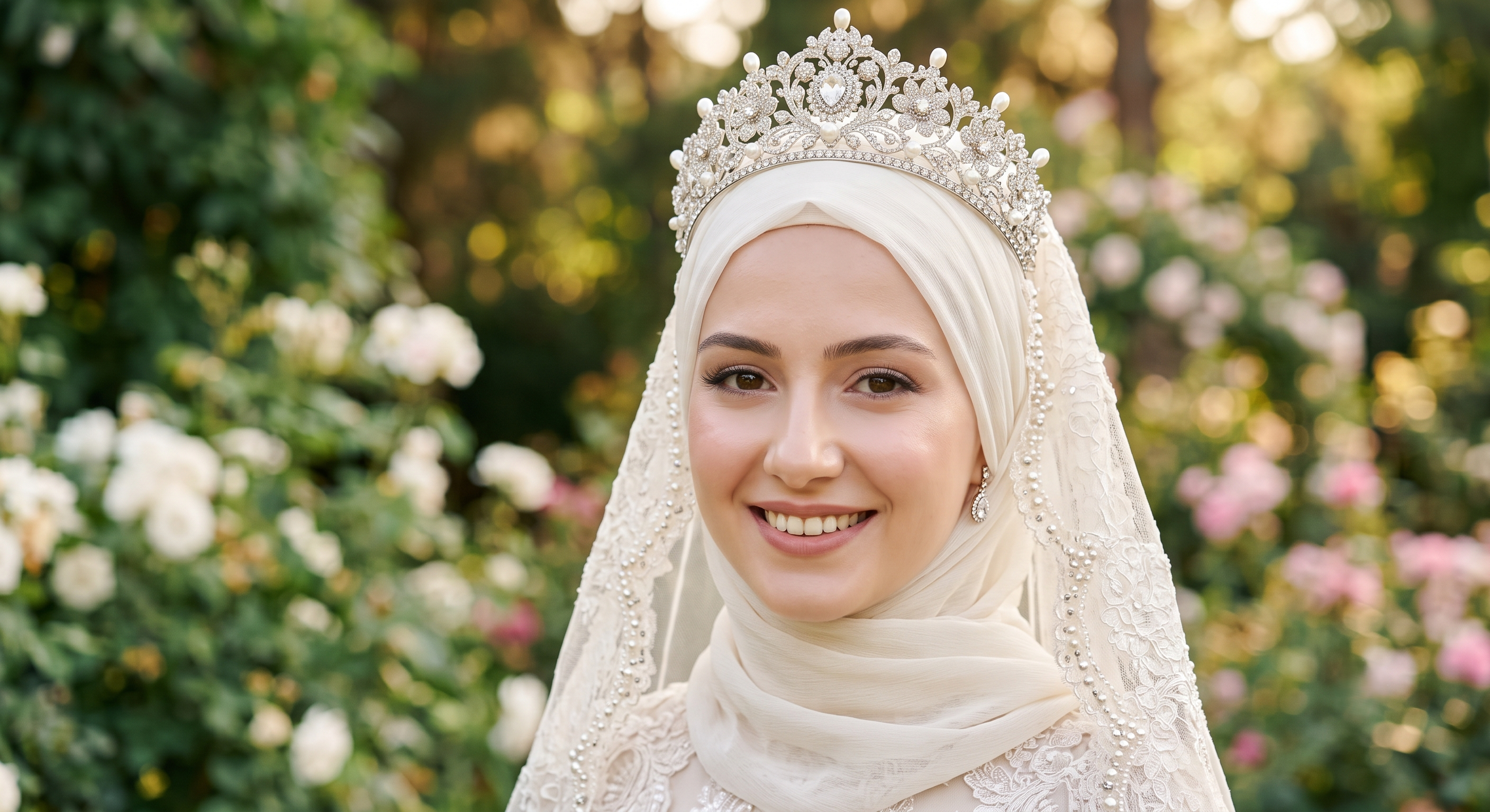 Tesettür Gelin Tacı