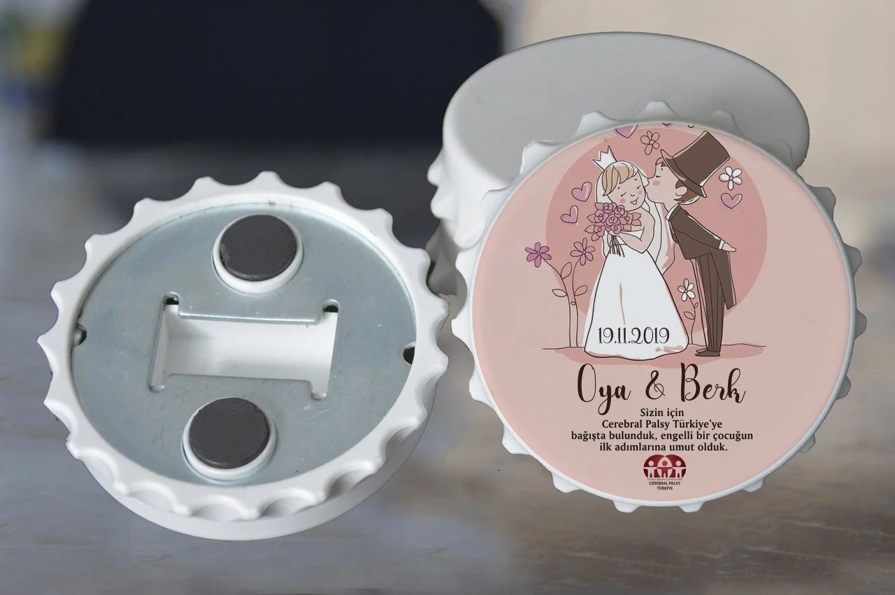 Türkiye Spastik Çocuklar Vakfı - Damat & Gelin Açacak Magnet