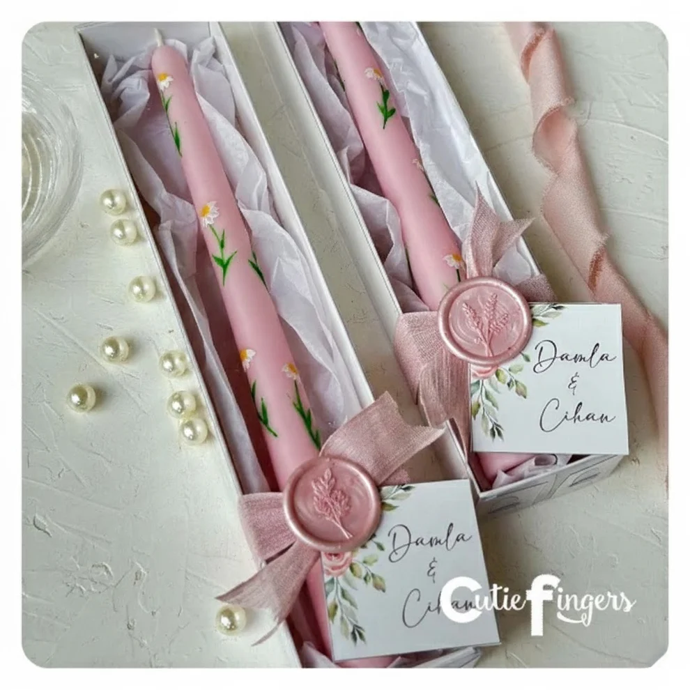 Cutie Fingers - Papatyalı Şamdan Mum