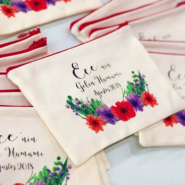 Cutie Fingers - Çiçekli Gelin Hamamı Çantası