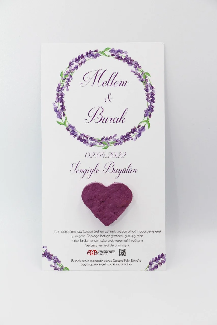 Türkiye Spastik Çocuklar Vakfı - Mor Kalpli Tohum Kartı