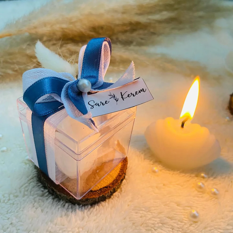 My Design - Kare Kutulu İstiridye Mum