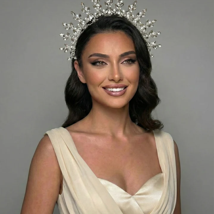 Gelinaksesuari - Işıltılı Kristal Gelin Tacı | 6115