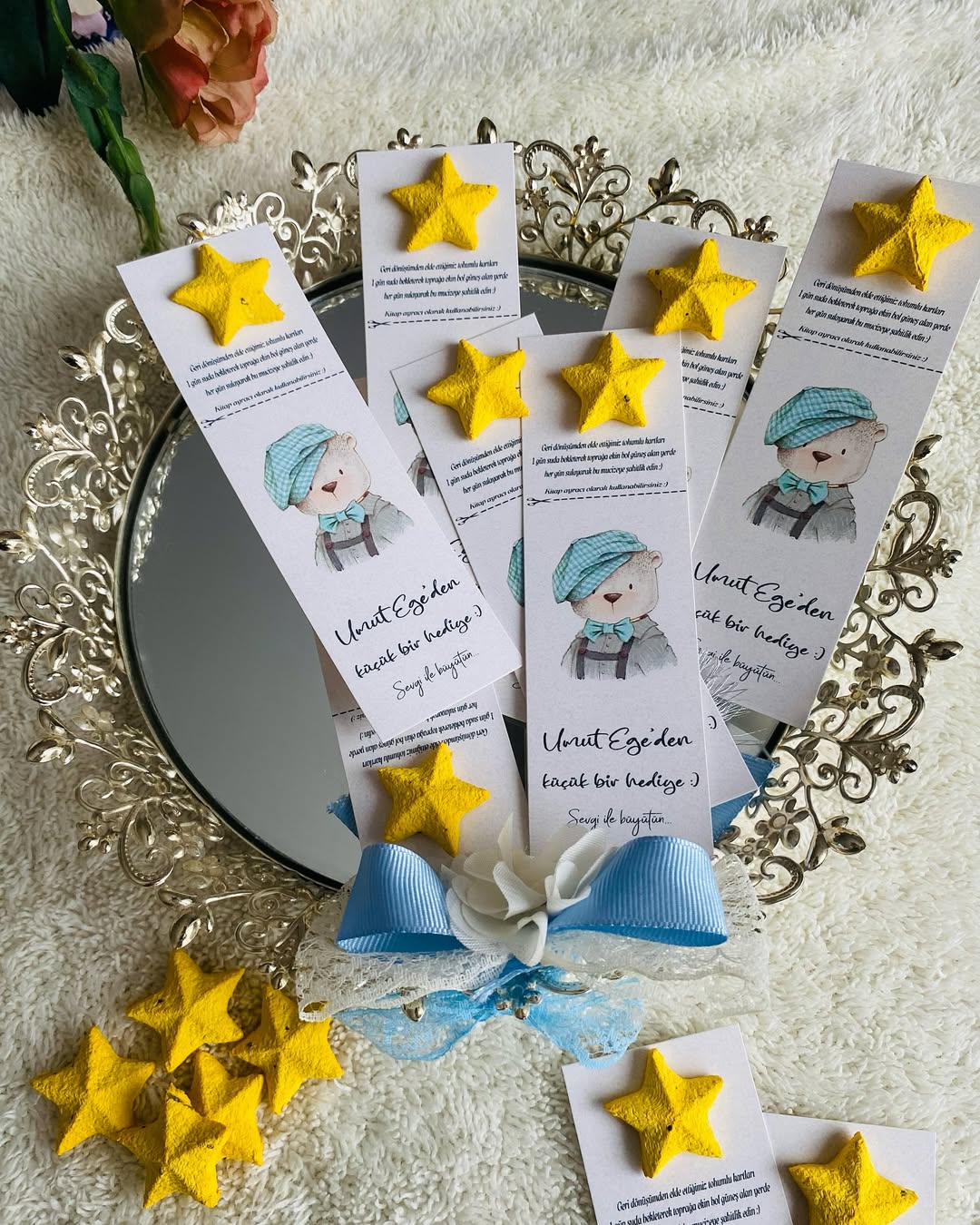 My Design - Yıldız Tohum Bombalı Doğum Günü Temalı Tohum Kartı