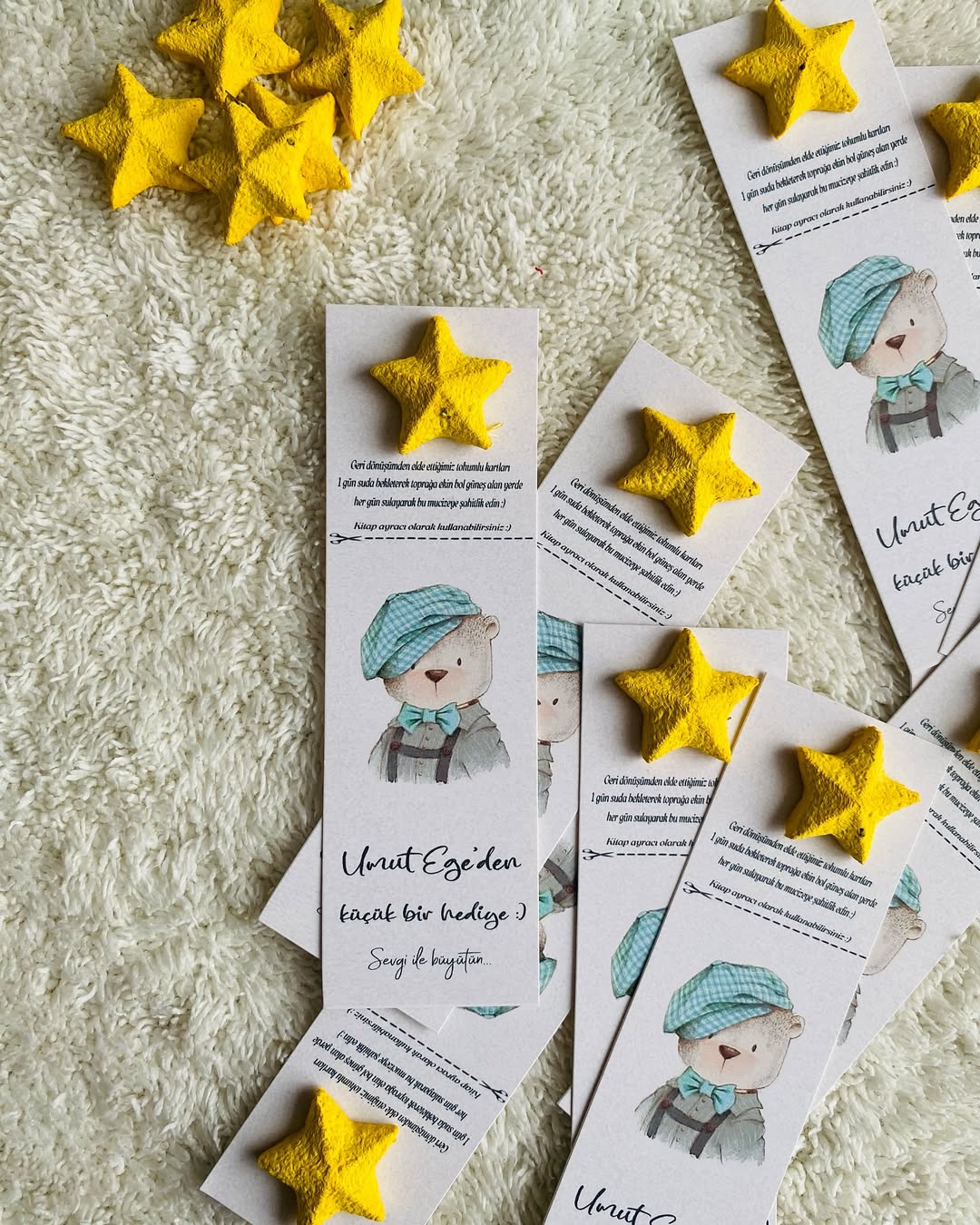 My Design - Yıldız Tohum Bombalı Doğum Günü Temalı Tohum Kartı