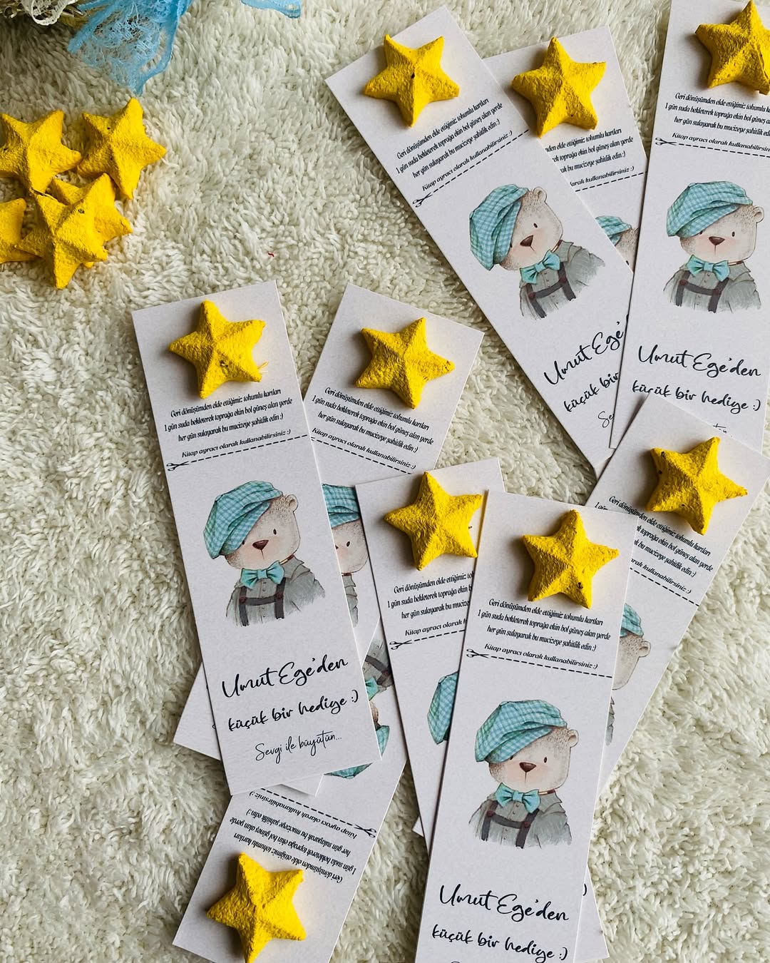 My Design - Yıldız Tohum Bombalı Doğum Günü Temalı Tohum Kartı