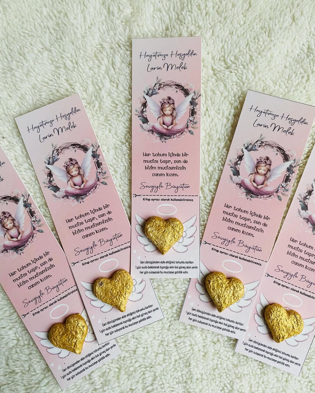 My Design - Melek Desenli Yenidoğan Tohum Kartı