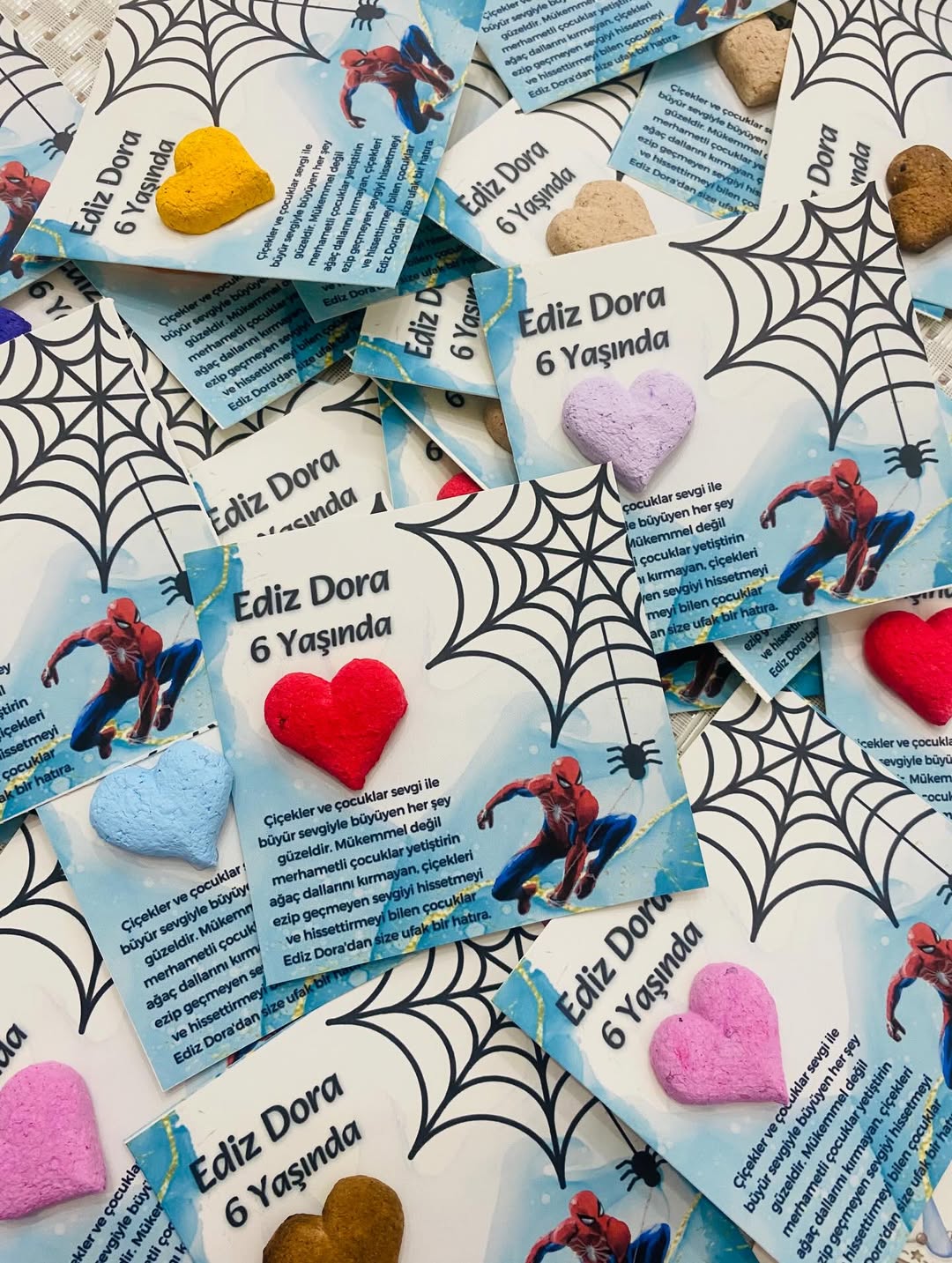 My Design - Örümcek Adam Desenli Doğum Günü Tohum Kartı